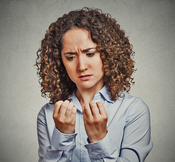 Women affected with Nail Disorder
