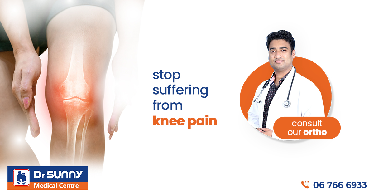 Stop suffering from knee pain Consult our ortho